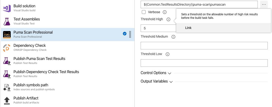 Risk Severity Thresholds