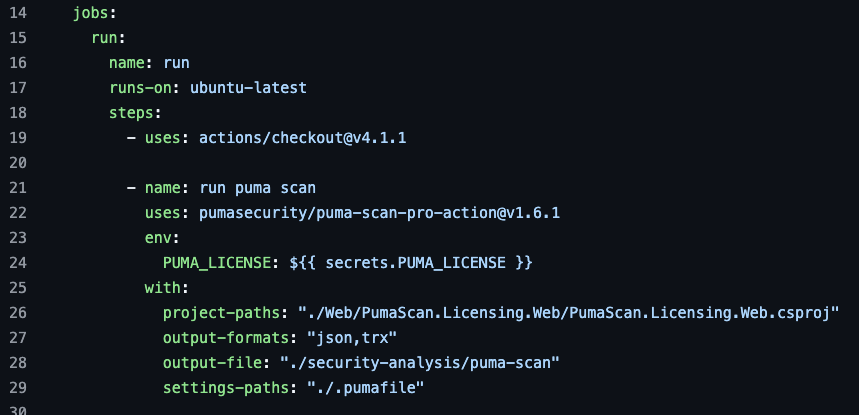 GitHub Action Configuration