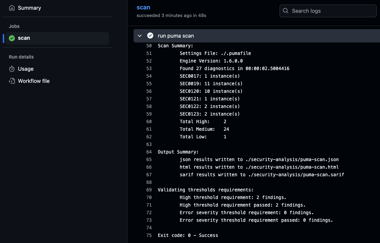Pipeline Threshold Evaluation