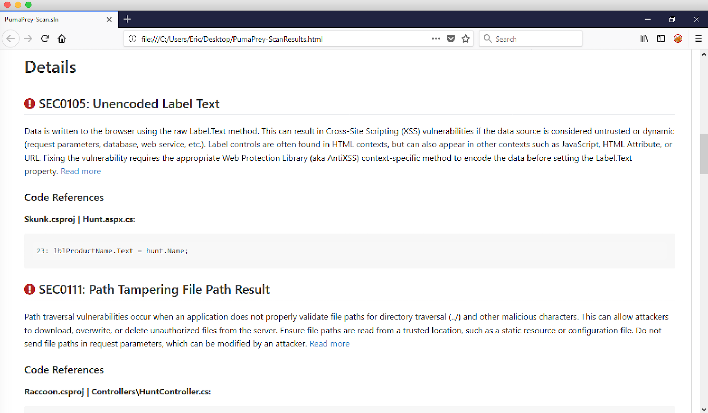 Vulnerability Reporting (Pro $)